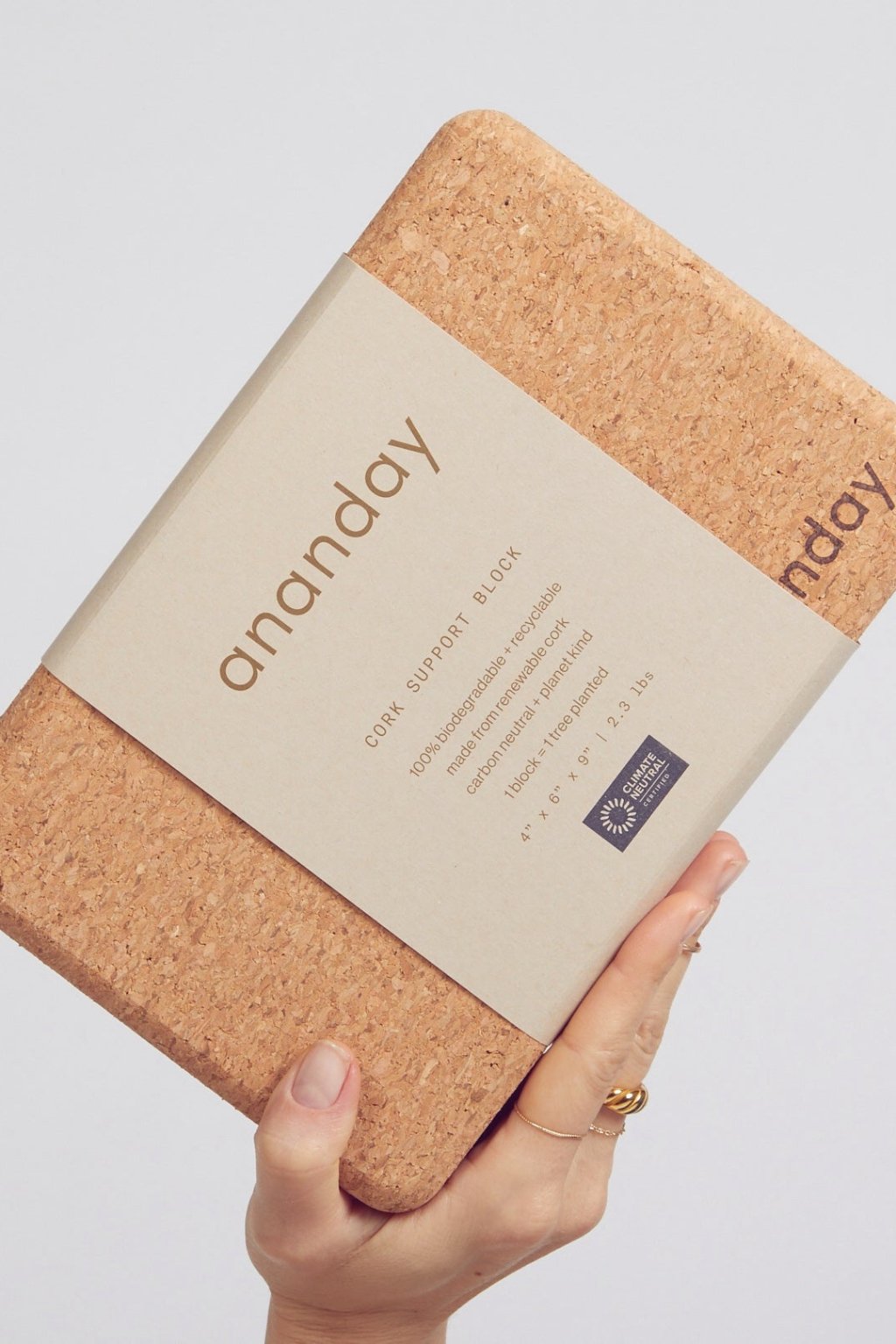 Cork Yoga Block by Ananday - Reprise Activewear