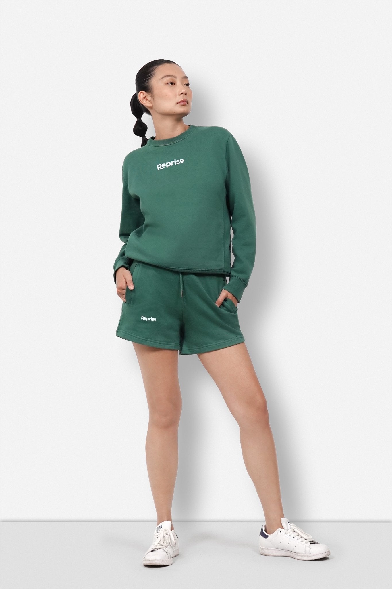 Organic Crewneck + Shorts - Unisex - Reprise Activewear